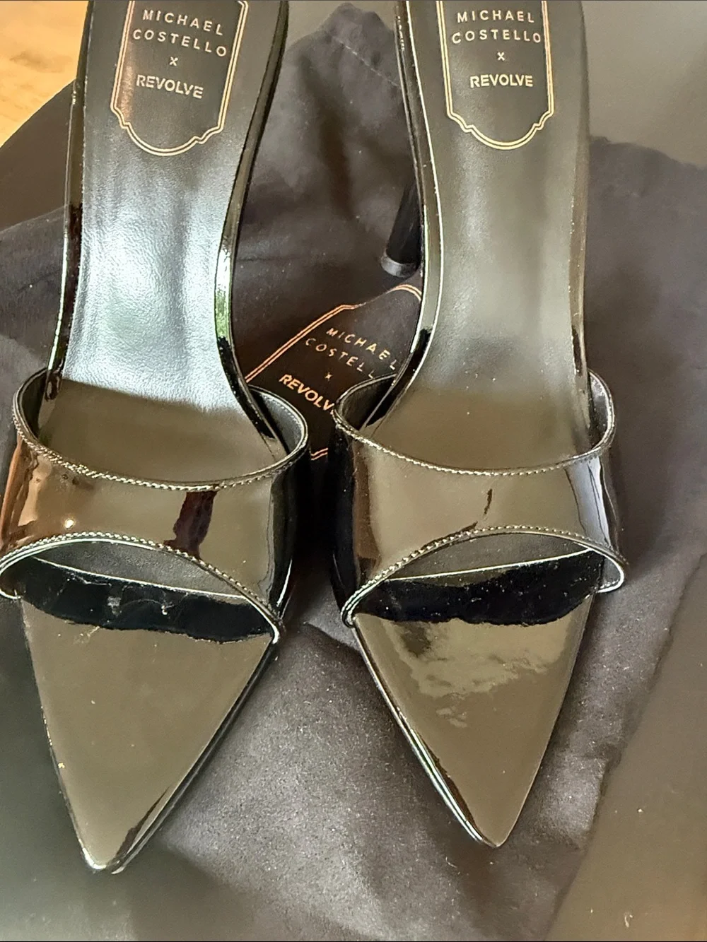 Michael Costello x Revolve Gerona Sandal Black